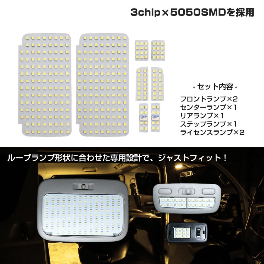 ハイエース 200系 LED ルームランプ グランドキャビン コミューターGL ウォームホワイト 車種別専用設計 RZ416 | ハイエース | 02