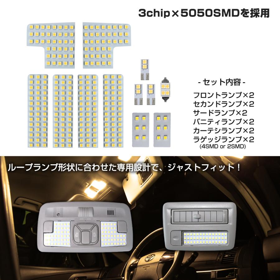 電球色 50系 エスティマ LED ルームランプ ACR50 ACR55 GSR50 GSR55 ハイブリッド AHR20 ウォームホワイト RZ418 | エスティマ | 02