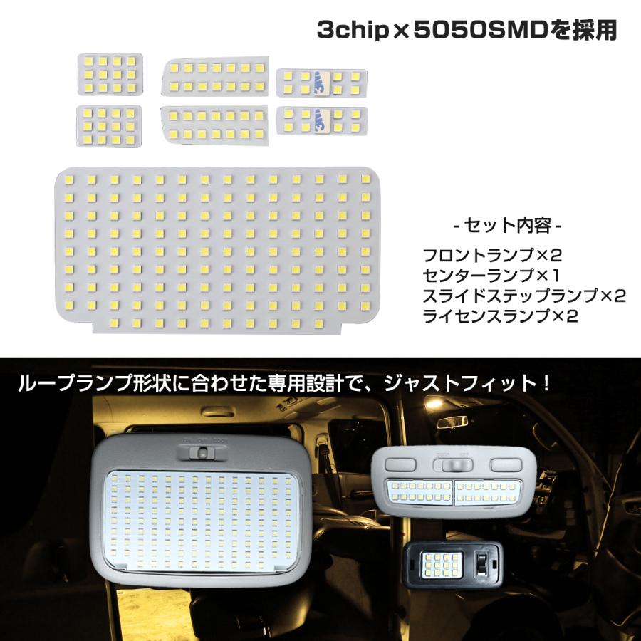 ハイエース 200系 LED ルームランプ 1型 2型 3型 4型 5型 6型 7型 8型 スーパーGL 爆光 ウォームホワイト 標準 ワイドボディ RZ419 | ハイエース | 02