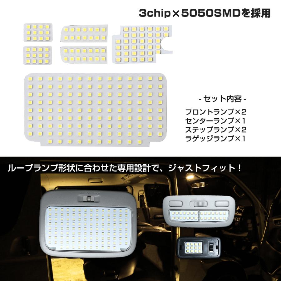 200系 ハイエース LEDルームランプ スーパーGL 4型 5型 6型 7型 8型 電球色 ウォームホワイト RZ528 | ハイエース | 02