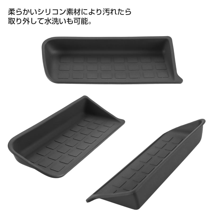 N-BOX N-BOXカスタム JF5 JF6 助手席 オープントレイ シリコンマット キズ防止 滑り止め ブラック S-1384 | N-BOX | 03