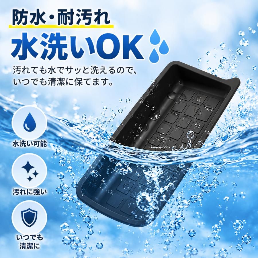 N-BOX NBOX カスタム JF5 JF6 収納トレイ 4種セット アクセサリー センターロアボックス ドアポケット オープントレイ ドア下部マット 内装パーツ S-3007 | N-BOX | 06