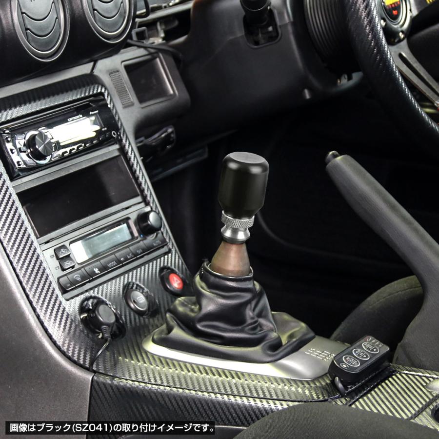 アルミ シフトノブ 高さ調整可 5MT M8/M10/M12 汎用 レッド SZ043 | ブランド登録なし | 01