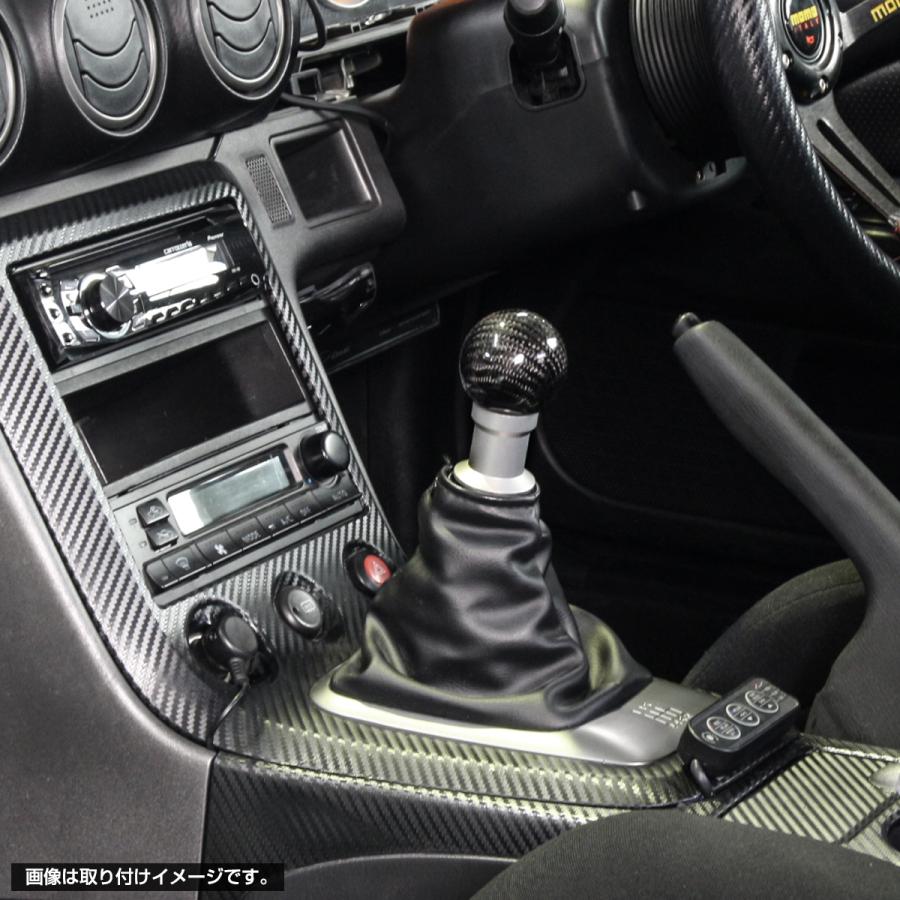 シフトノブ MT/AT カーボン M8/M10/M12 汎用 丸型 スポーツ ブラック SZ046 | ブランド登録なし | 01
