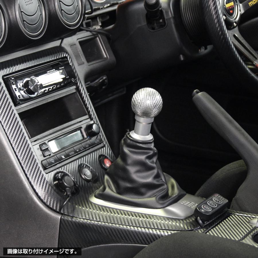 シフトノブ MT/AT カーボン M8/M10/M12 汎用 丸型 スポーツ シルバー SZ047 | ブランド登録なし | 01