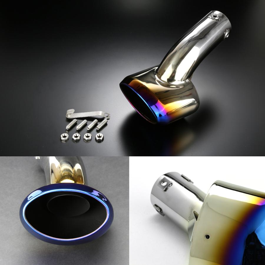 JF1/JF2/JF3/JF4 N-BOX マフラーカッター Nボックス チタン調 ステンレス オーバル形状タイプ SZ173 | N-BOX | 02