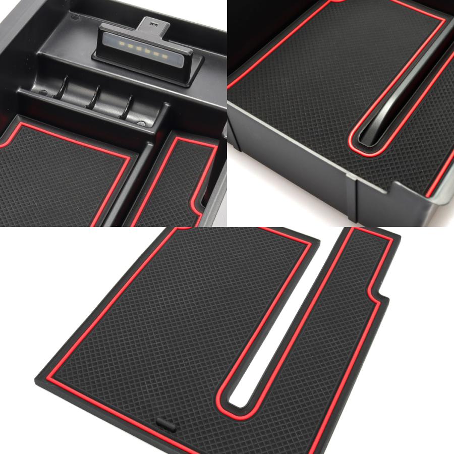 ハイエース 200系 センターコンソール ボックストレイ 標準/ワイド用 USB 急速充電ポート搭載 カスタム パーツ SZ877 | ハイエース | 04