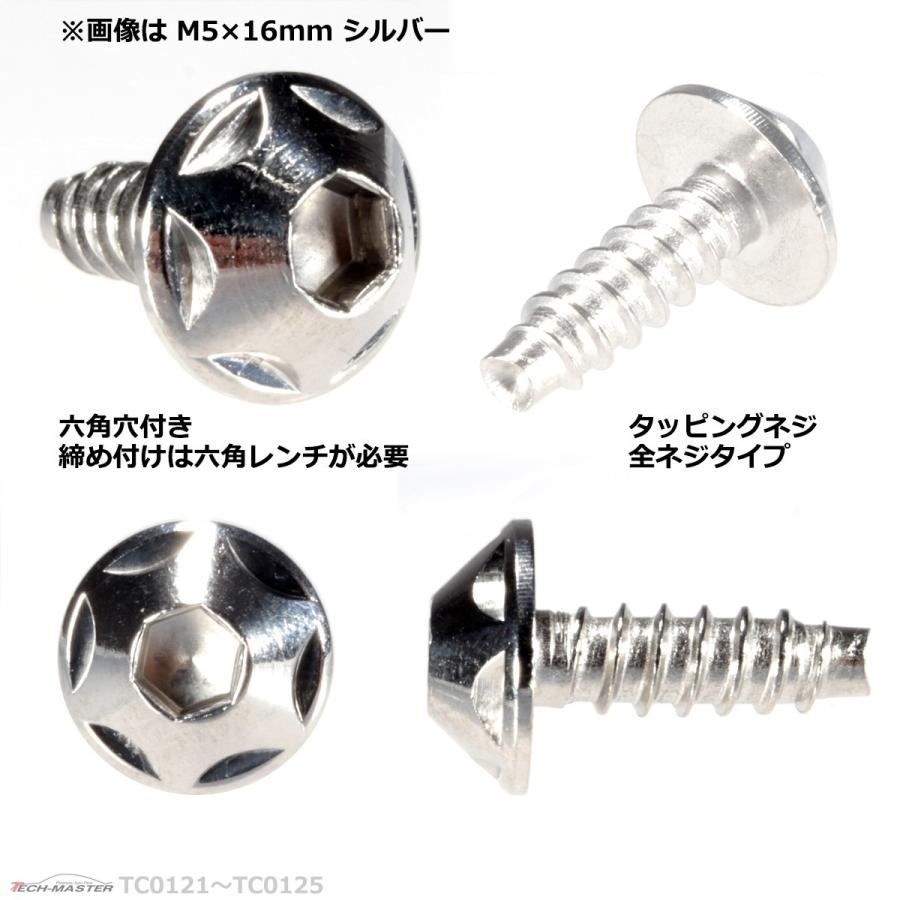 M5 16mm スターヘッド タッピングネジ トラス頭ネジ 六角穴付きネジ シルバー 1個 Tc0123 Tc0123 Tech Master 通販 Yahoo ショッピング
