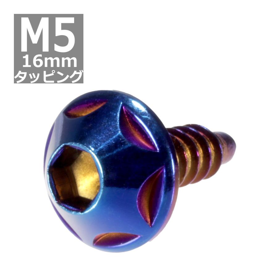 M5 16mm スターヘッド タッピングネジ トラス頭ネジ 六角穴付きネジ 焼きチタンカラー 1個 Tc0133 Tc0133 Tech Master 通販 Yahoo ショッピング
