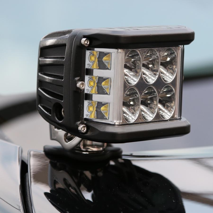 ボンネット ブラケット ライト ステー 穴あけ不要 クランプステー 車 バイク オフロード SUV 作業灯 LED ワークライト サーチライト 作業灯 補助灯 VZ035-2SET |  | 06
