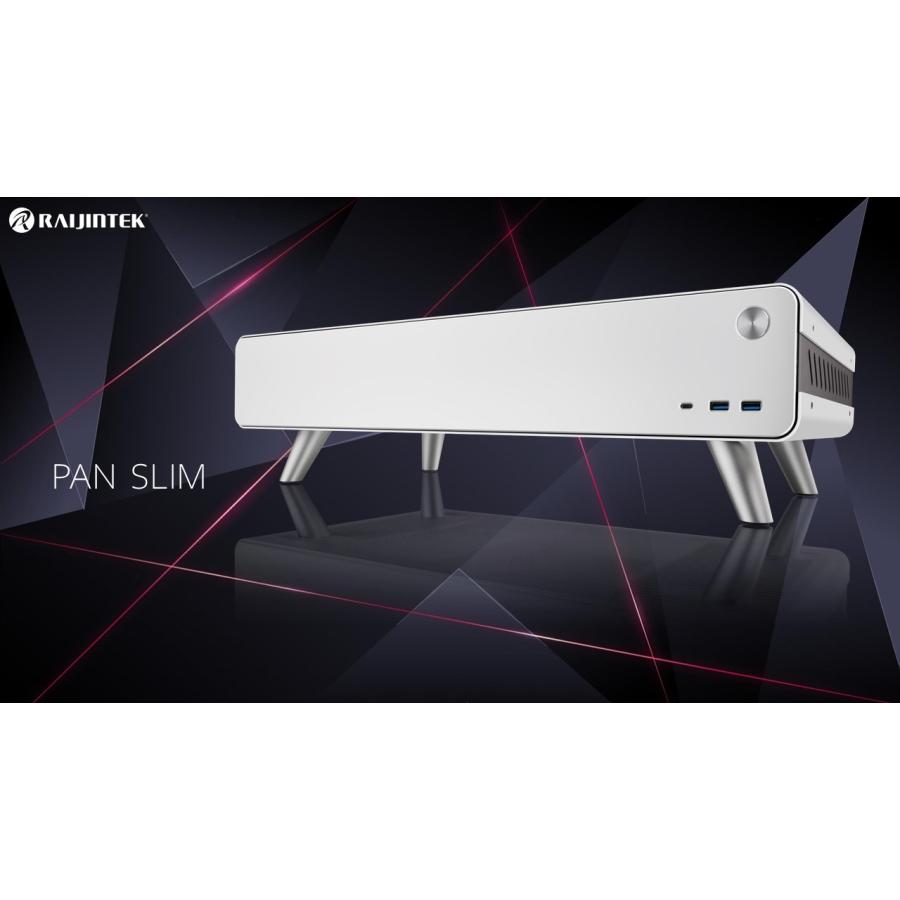 RAIJINTEK RAIJINTEK PAN SLIM White Mini-ITX PCケース デスク型 机型 