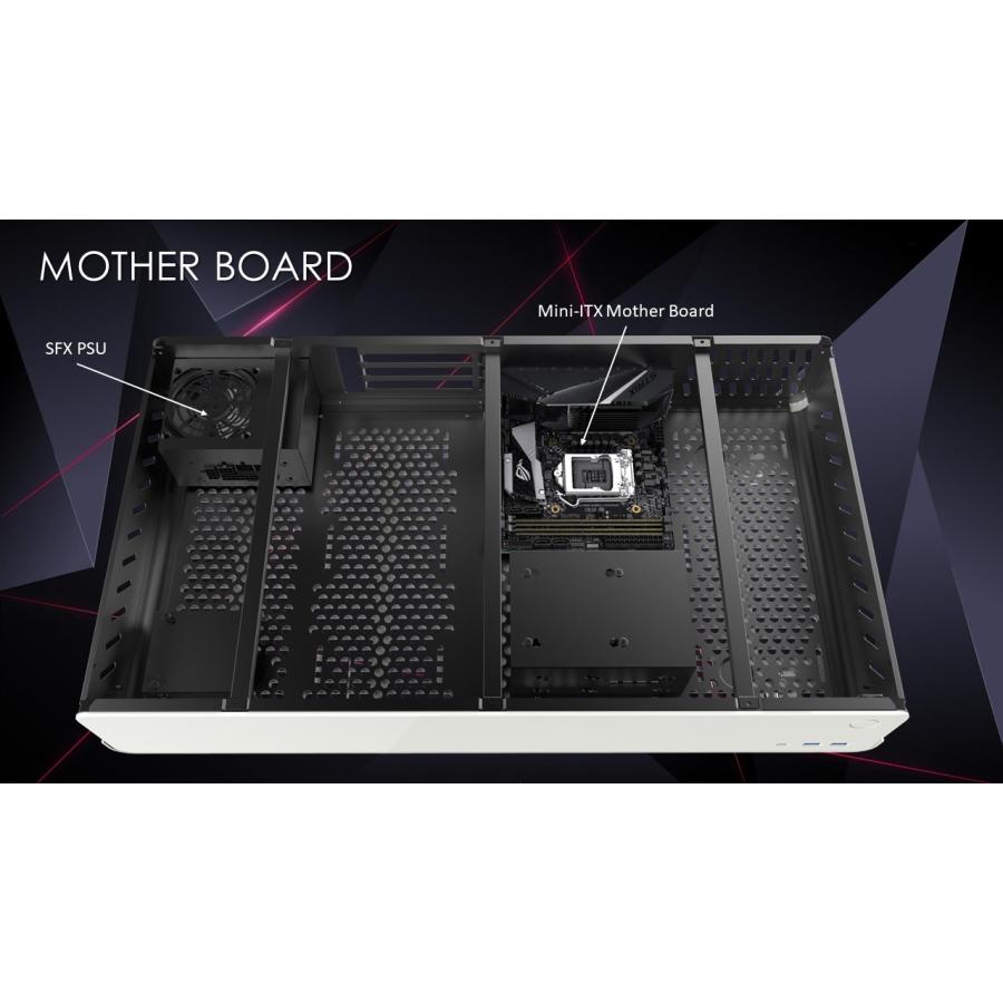 RAIJINTEK RAIJINTEK PAN SLIM White Mini-ITX PCケース デスク型 机型 