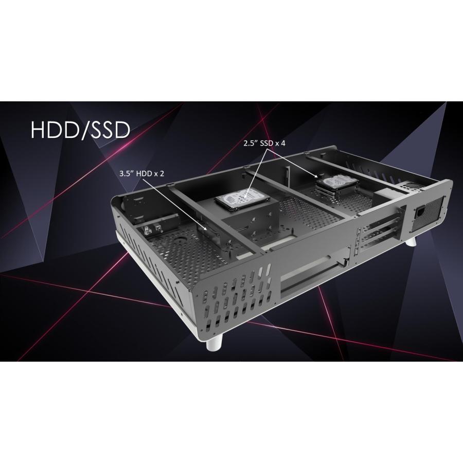 RAIJINTEK RAIJINTEK PAN SLIM White Mini-ITX PCケース デスク型 机型 