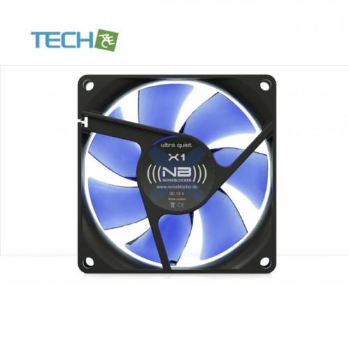 Noiseblocker NB-BlacksilentFan X1 Rev. 3.0 80mm 25mm厚 ファン 冷却 