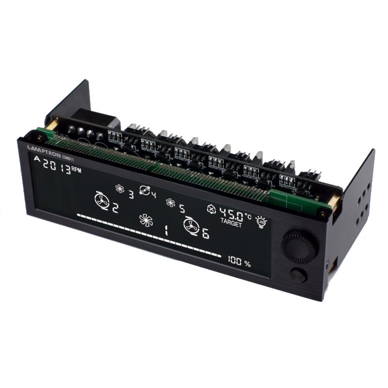 【美品】LAMPTRON ファンコントローラー　CW611 LAMPTRON Fan Controller CW611 5インチベイ 6ch ファン