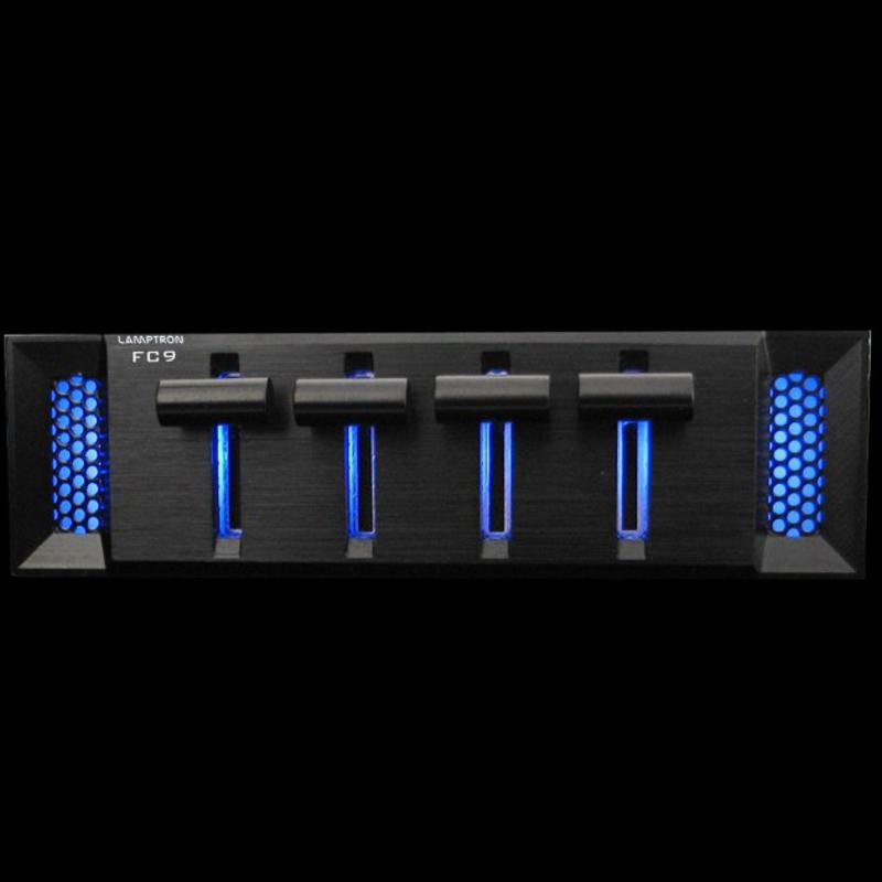 LAMPTRON Fan Controller FC9  5インチベイ 4ch ファンコントローラー スライダー式 LEDライト内蔵 |  | 01