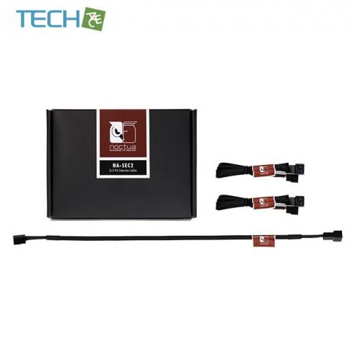 Noctua NA-SEC2 3-Pin Extension Cables ファンコネクター 延長ケーブル  長さ30cm  3本セット 3pin対応 [NA-SEC2] | 