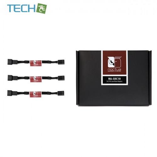 Noctua NA-SRC10 3-Pin Low-Noise Adaptors ファンコネクター 延長ケーブル  長さ110mm  3本セット 3pinメス-3pinオス [NA-SRC10] | 