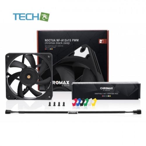 Noctua NF-A12x15 PWM chromax.black.swap 120mm 15mm厚 ファン