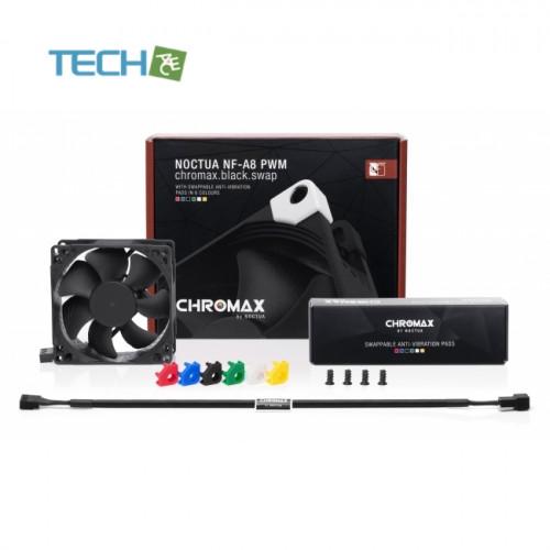 Noctua NF-A8 PWM chromax.black.swap 80mm 25mm厚 ファン 冷却ファン