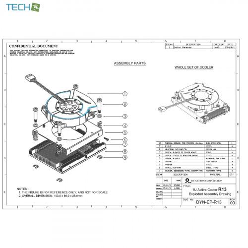 Dynatron R13 Intel   LGA2011/2066/NARROW 1U CPUクーラー ヒートシンク [R13] |  | 05