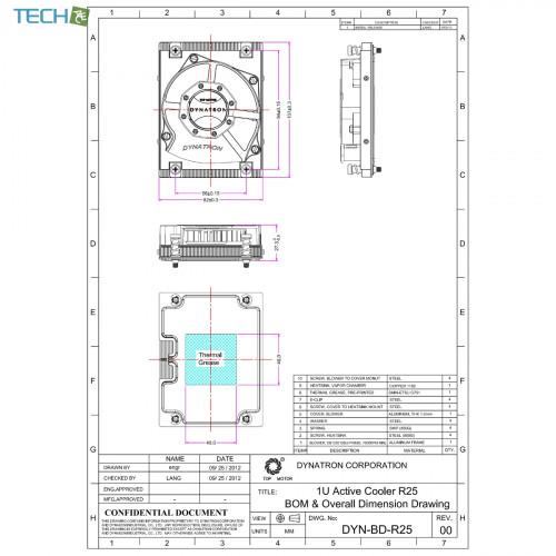 Dynatron R25 LGA2011/2066/NARROW 1U CPUクーラー ヒートシンク [R25] |  | 03