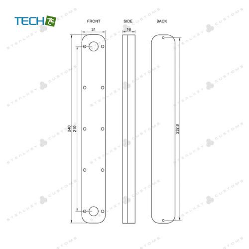 Stealkey Customs  CubeTube 240mm - Acryl アクリルパイプ アクリルチューブ ハードチューブ PC 水冷 クリア  内径12mm  G1/4［SW10117］ |  | 01