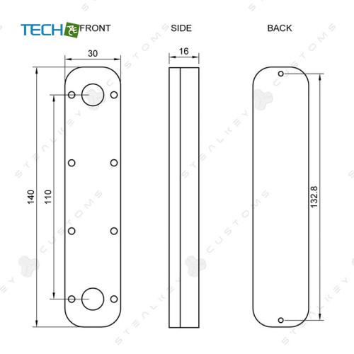 Stealkey Customs  CubeTube 140mm - Acryl アクリルパイプ アクリルチューブ ハードチューブ PC 水冷 クリア  内径12mm  G1/4［SW10128］ |  | 01