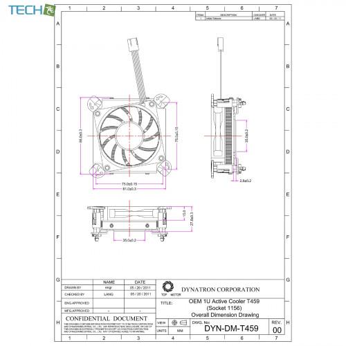 Dynatron T459  LGA 1155/1156 ソケット用 Mini-ITX CPUクーラー ヒートシンク [T459] |  | 04