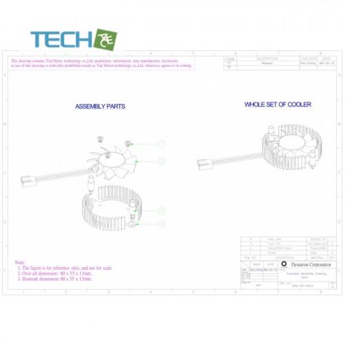 Dynatron V31G 3ピン 50mm VGAカード GPUグラフィック CPUクーラー クリップセット [V31G] |  | 02