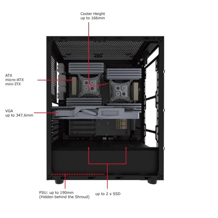 XILENCE XILENT BLADE WHITE  C X5 ATX micro-ATX mini-ITX PCケース ミドルタワー RGB 硬化ガラス ゲーミング  ホワイト かわいい おしゃれ 自作PC [XG221] |  | 08