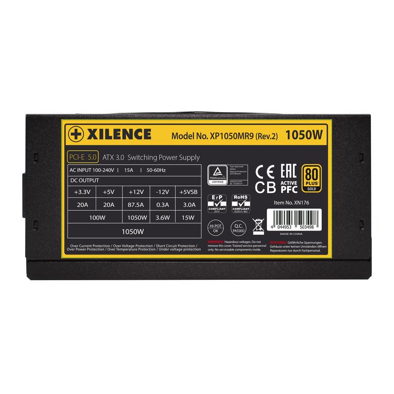 Xilence XP1050MR9.2 PC電源 電源ユニット ATX 80PLUS Bronze認証 1050Wモデル [XN176] |  | 04