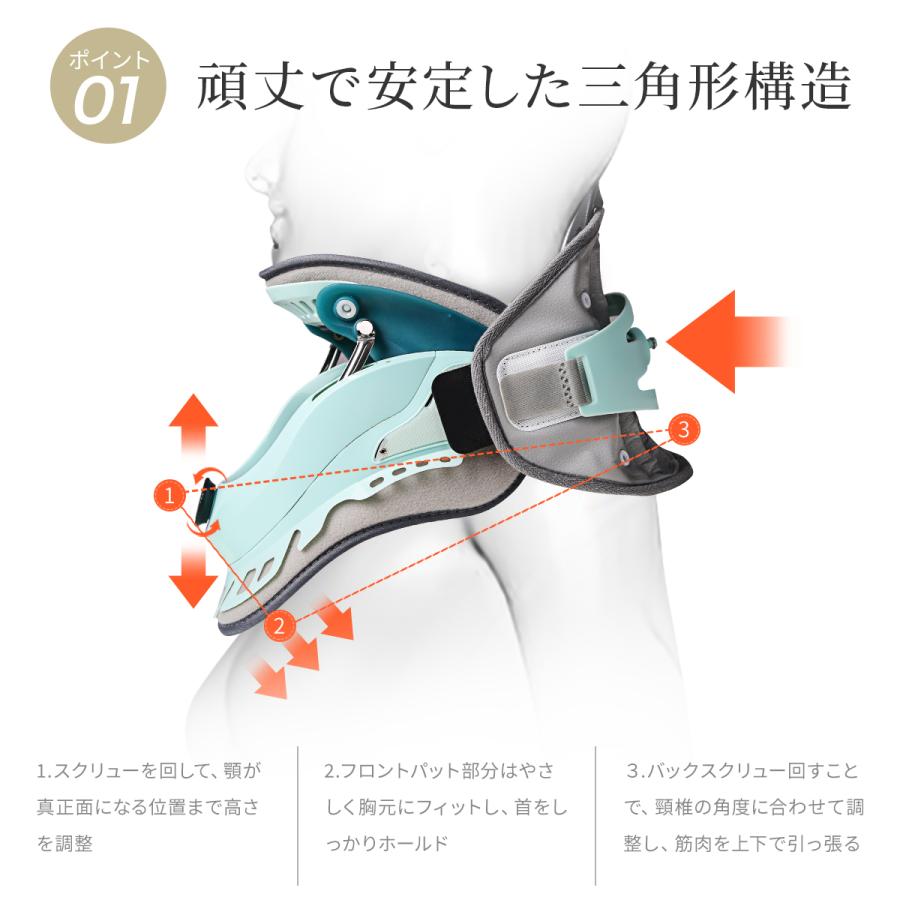 人気の春夏 ストレートネック矯正器具 TechLove ネックストレッチャー プレミアム