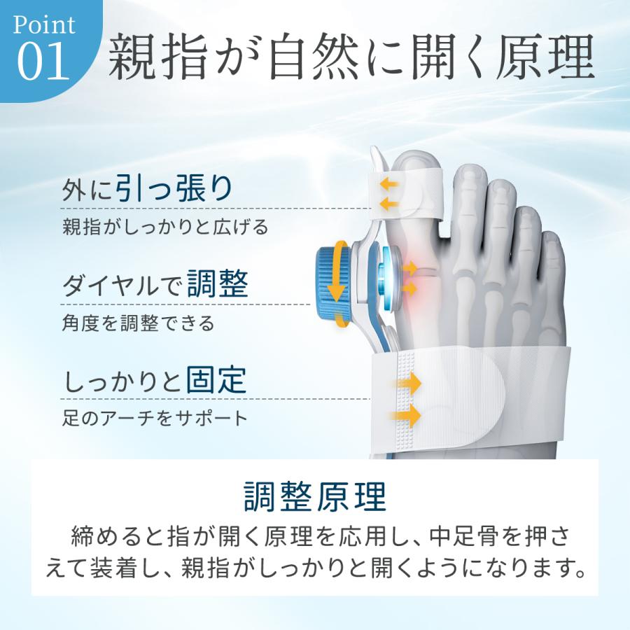 外反母趾 医師監修 姿勢 寝指 外反母趾 サポーター 予防 浮き指 外反母趾 足の指 広げる 寝指 サポーター 敬老の日 プレゼント 母の日 プレゼント |  | 11