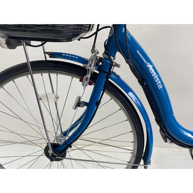 中古】ブリヂストン アシスタ 色：ブルー 26インチ 8.7Ah バッテリー 