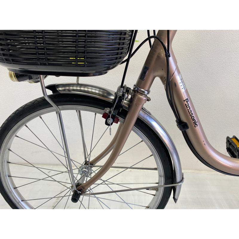 中古 電動自転車 パナソニック ビビss20茶ブラウン色