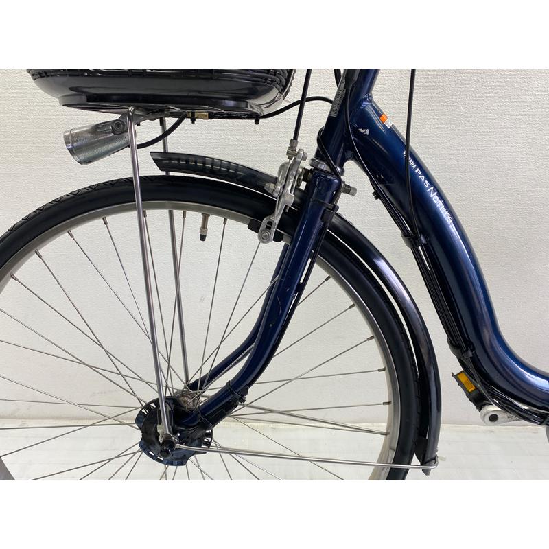 中古】ヤマハ パスナチュラ 色：ブルー 26インチ 8.9Ah バッテリー