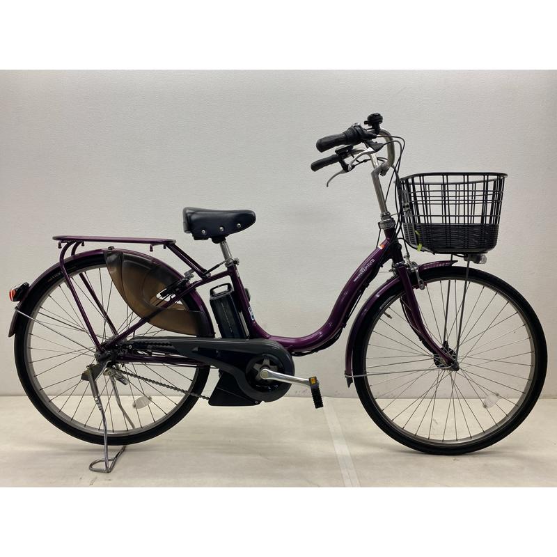 電動自転車 中古 ヤマハ 新基準 26インチ パス ナチュラL 大容量8.7Ahバッテリー 元気な4点灯 YAMAHA PAS Natura 2014年モデル 通勤 通学 YAMAHA 【電動アシスト自転車 中古】ヤマハ パスナチュラ 色：パープル