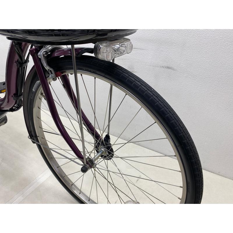 B980★整備済み　中古電動自転車　PASナチュラ　パープル　8.7Aｈバッテリー良好★【26インチ】 YAMAHA（ヤマハ） 【電動アシスト自転車 中古】ヤマハ パスナチュラ 色