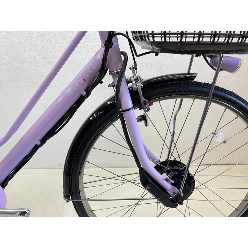 Ｇ４Ｋ電動自転車Ｊ６２Ｋブリジストンアンジェリーノ６アンペア濃い紫色 低重心でコンパクト。乗りやすく、乗せ降ろしも簡単。 3人乗り対応