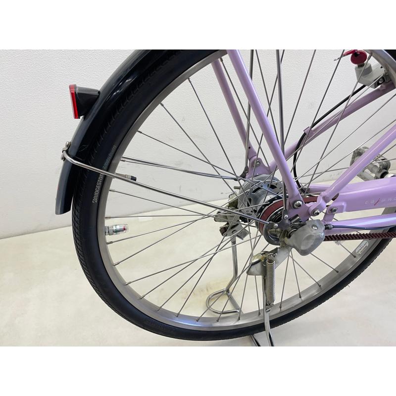 中古自転車２４５７　前後タイヤ新品！　ブリヂストン　カジュナ　CS63T5　２６インチ　３段ギヤ　LEDオートライト　
キッキーと音がならない後輪ローラーブレーキ カジュナ-スタンダード- ブリヂストン(BRIDGESTONE) シティサイクル