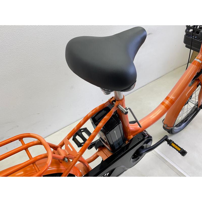 【京都発】京の楽チャリ　電動アシスト自転車　ヤマハ　オレンジ色　パスwith 2017年モデル カジュアル&スタイリッシュデザインの20型コンパクトモデル 電動