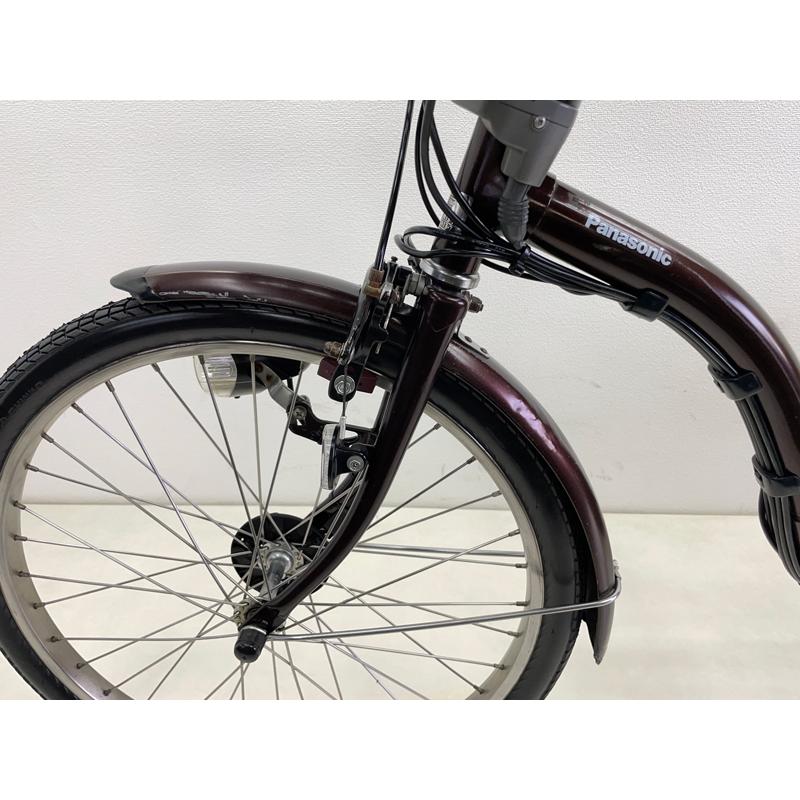 電動アシスト自転車 中古】パナソニック ギュットミニ 色：ブラウン 20 