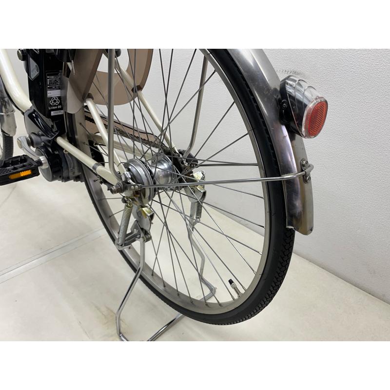 【電動アシスト自転車 中古】パナソニック ビビSX 色：ホワイト 26インチ 6.6Ah バッテリー 充電器付※西濃運輸支店止め配送商品の画像