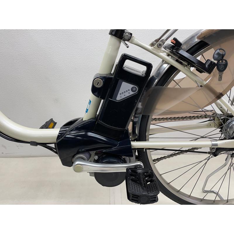 【電動アシスト自転車 中古】パナソニック ビビSX 色：ホワイト 26インチ 6.6Ah バッテリー 充電器付※西濃運輸支店止め配送商品の画像