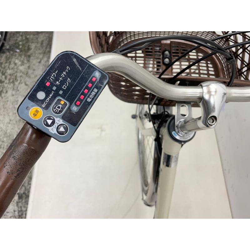 【電動アシスト自転車 中古】パナソニック ビビSX 色：ホワイト 26インチ 6.6Ah バッテリー 充電器付※西濃運輸支店止め配送商品の画像
