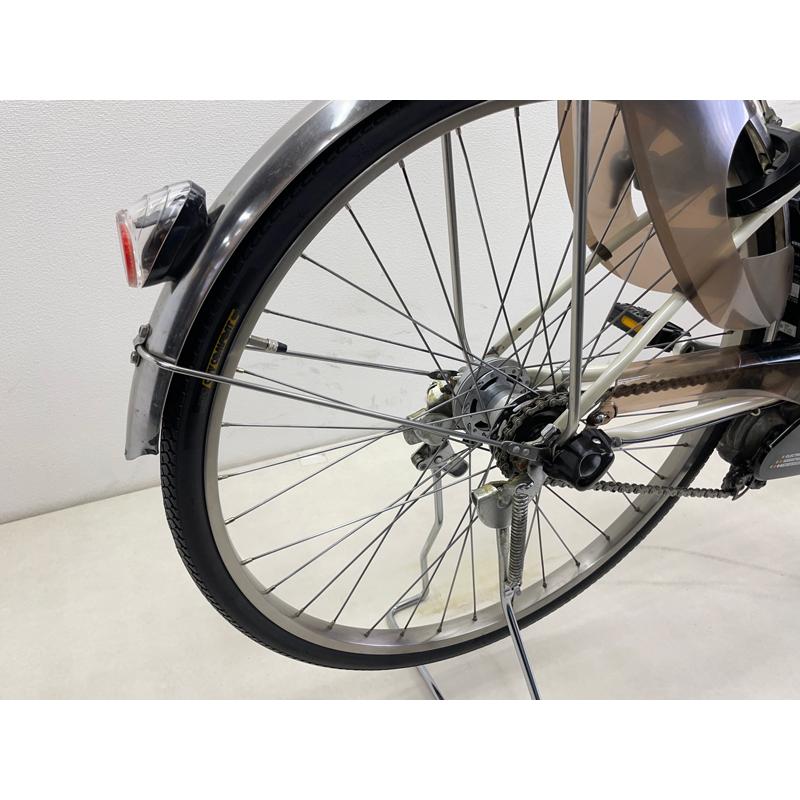 【電動アシスト自転車 中古】パナソニック ビビSX 色：ホワイト 26インチ 6.6Ah バッテリー 充電器付※西濃運輸支店止め配送商品の画像