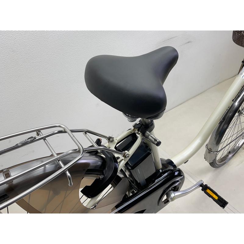 【電動アシスト自転車 中古】パナソニック ビビSX 色：ホワイト 26インチ 6.6Ah バッテリー 充電器付※西濃運輸支店止め配送商品の画像