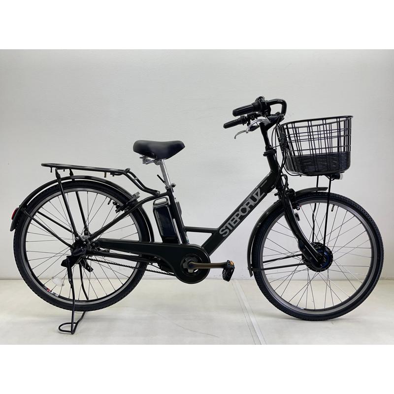 Ｄ201　★整備済み　中古電動自転車★ブリヂストン　ステップクルーズ【26インチ　カーキ　6Ah】 BRIDGESTONE（ブリヂストン） 【電動アシスト自転車 中古