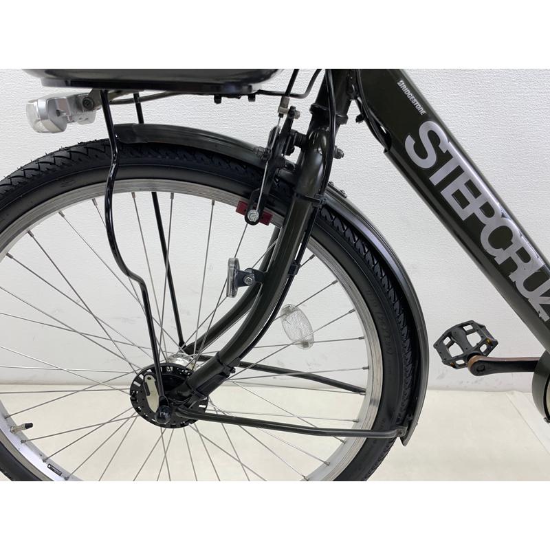 【電動アシスト自転車 中古】ブリヂストン ステップクルーズ 色：カーキ 26インチ 12.3Ah バッテリー 充電器付※西濃運輸支店止め配送商品_12